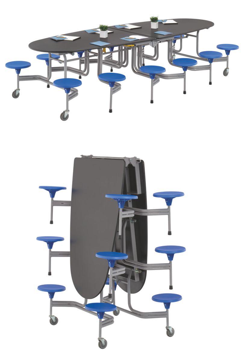 Communicator Table – Ovale Tisch-Sitzgruppe für gemeinsames Lernen
